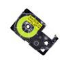 5PK Black On Fluro Yellow 18mm Fluorescent Tape Compatible with Label Printer Models KL-60 KL-60SR KL-C500 KL-P350W AR-18FYW view 3