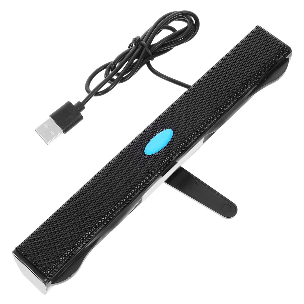balacoo USB Soundbar Speaker with Surround Sound Mini Lightweight USB Powered Speaker for Laptop Desktop Tablet and Mobile Devices Black
