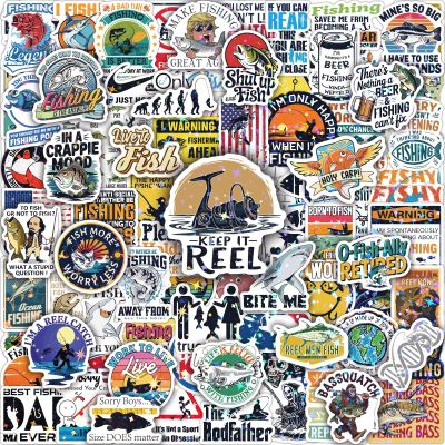 Joyppy 155 PCS Funny Fishing Stickers for Adults, Holographic Outdoor Waterproof Vinyl Fish Decals for Boat Laptop Tool Trackle Box Cooler Gifts for Men Dad Fisherman