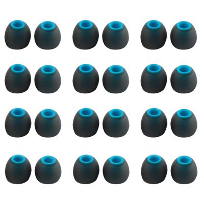 24 PCS/12 Pairs Silicone Earbud Tips, KZ ZS10 PRO IEM Eartips, Replacement in Ear Monitor Rubber Tips for ZSN PRO X, EDX PRO, ZAS, KBEAR KS1, KS2, CCZ Melody, DC01 PRO, DC02, DC03 (Blue Gray, Small)