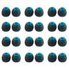 24 PCS/12 Pairs Silicone Earbud Tips, KZ ZS10 PRO IEM Eartips, Replacement in Ear Monitor Rubber Tips for ZSN PRO X, EDX PRO, ZAS, KBEAR KS1, KS2, CCZ Melody, DC01 PRO, DC02, DC03 (Blue Gray, Small) view 1