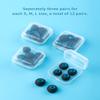 24 PCS/12 Pairs Silicone Earbud Tips, KZ ZS10 PRO IEM Eartips, Replacement in Ear Monitor Rubber Tips for ZSN PRO X, EDX PRO, ZAS, KBEAR KS1, KS2, CCZ Melody, DC01 PRO, DC02, DC03 (Blue Gray, Small) view 3