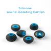 24 PCS/12 Pairs Silicone Earbud Tips, KZ ZS10 PRO IEM Eartips, Replacement in Ear Monitor Rubber Tips for ZSN PRO X, EDX PRO, ZAS, KBEAR KS1, KS2, CCZ Melody, DC01 PRO, DC02, DC03 (Blue Gray, Small) view 4