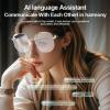 ASHATA Smart Glasses with AI Translation, Support 110+ Languages, Glasses with Polarized Lens, Real Time Translation Built in Mic Speakers for Travel Meeting view 3