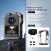 SZZCNOX Metal Protective Cage for DJI Osmo 360 Panoramic Camera, Rabbit Cage Expansion Protective Frame Cage with Silicone Lens Protection Cover and Windproof Cottons Camera Accessories (Silver Gray) view 2