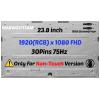 WARWOLFTEAM Screen Replacement for HP DP/N M26781-001(SPS-Panel EON 800G6 AIO 23.8 IPS FHD NT) 23.8inch 75Hz 30Pins 1920 x 1080 FHD LCD LED Screen Display Panel(Only for Non-Touch) view 1