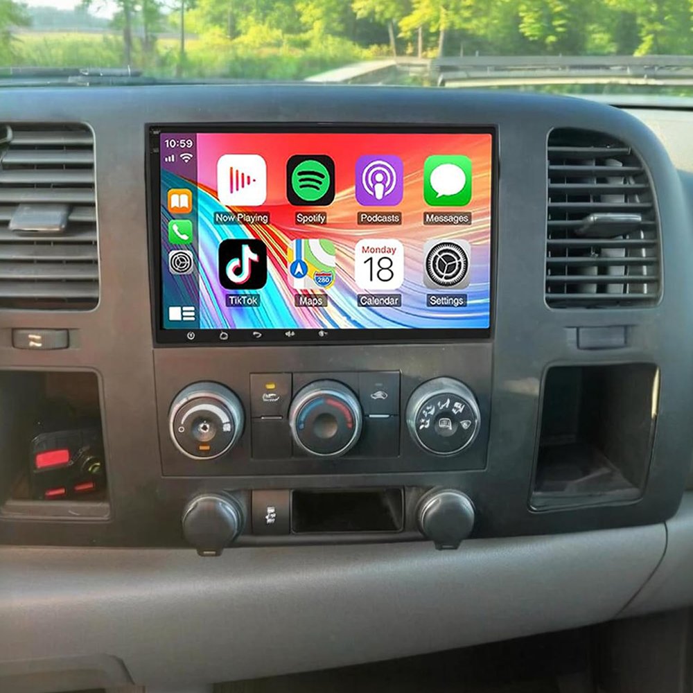 2+32G Car Radio for GMC Savana 2008-2017 Wireless Carplay & Android Auto, 7 inch IPS Touch Screen for GMC Savana Car Stereo BT FM in Dash GPS WiFi Backup Camera SWC