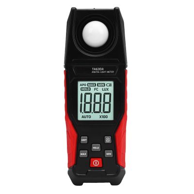 Diydeg Digital Illuminance Meter, LCD Digital Light Meter 0.1 to 200000LX Handheld Light Brightness Measurement Tool with LCD Screen for Photography