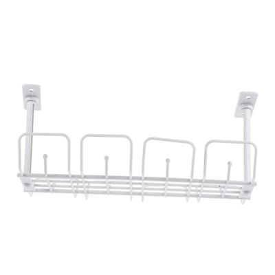 DOITOOL Under Desk Cable Storage Basket with Hook Mesh Design Material Wire Holder for Office Kitchen Organization No Drill Hanging Shelf for Convenient Desk and Shelf Management