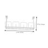 DOITOOL Under Desk Cable Storage Basket with Hook Mesh Design Material Wire Holder for Office Kitchen Organization No Drill Hanging Shelf for Convenient Desk and Shelf Management view 2