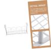 DOITOOL Under Desk Cable Storage Basket with Hook Mesh Design Material Wire Holder for Office Kitchen Organization No Drill Hanging Shelf for Convenient Desk and Shelf Management view 3