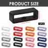 Mabor 16 Pack Magic Band Holder Clips, Smart Watch Band Fixing Rings, Silicone Locks Clips Strap Holder Watch Strap Replacement Accessories (Multi-Color) view 2