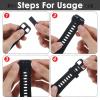 Mabor 16 Pack Magic Band Holder Clips, Smart Watch Band Fixing Rings, Silicone Locks Clips Strap Holder Watch Strap Replacement Accessories (Multi-Color) view 4