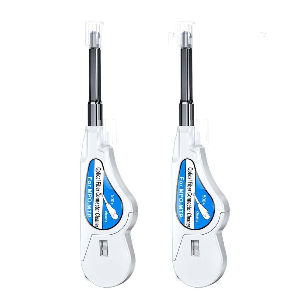 fyboptwu MPO/MTP Fiber Optic Cleaner Pen, 600 Cleans, 2pc White