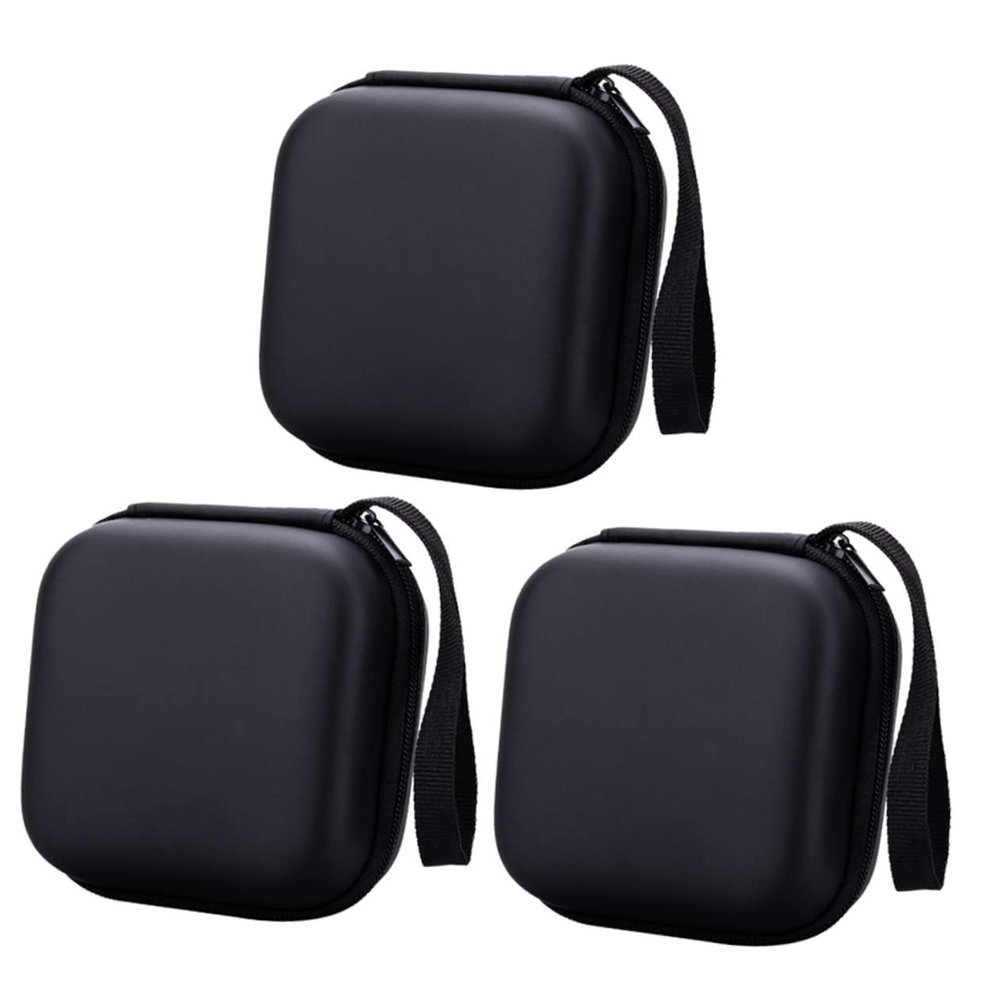 ARTIBETTER 3pcs Travel Cable Organizer Case Portable Earphone Storage Pouch Wear Resistant Electronics Gadget Carrying Bag for Chargers and Small Wires