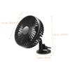 balacoo USB Charging Car Fan Rotatable Mini Cooling Fan with Suction Cup for Trucks Cars Office and Home Stable Abs Material Dashboard Mount view 3