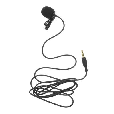 OSALADI Professional Clip Lapel Microphone for Phone Plug and Play Lavalier Mic with Sturdy Build Clear Sound Recording for Video Interview Podcast and Hands Use