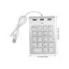 DOITOOL Mechanical Numeric Keypad USB Key Silver Zinc Alloy Pad with USB Ports Hub for Laptop Desktop Plug and Play Compatible with Windows view 2
