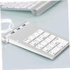 DOITOOL Mechanical Numeric Keypad USB Key Silver Zinc Alloy Pad with USB Ports Hub for Laptop Desktop Plug and Play Compatible with Windows view 4