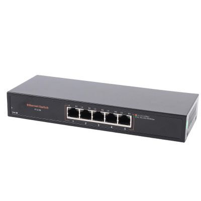 Asixxsix Network Switch 2.5 Gigabit, 5 Ports Multi Gigabit Unmanaged Ethernet Switch Plug and Play Desktop Wall Mount Ethernet Splitter Network Hub for NAS, Metal Design (US Plug (100-240V))
