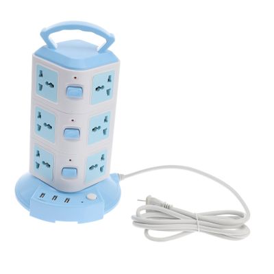 DOITOOL Portable Power Strip USB Charging Station with Extension Cord for Dorm Essentials Smart Outlet Surge Protector for Home Office and Travel