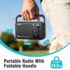 PRUNUS J156 AM FM Radio Portable with Bluetooth, TF Card/USB Playback view 2