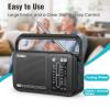 PRUNUS J156 AM FM Radio Portable with Bluetooth, TF Card/USB Playback view 4
