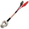 1 Piece F Female to Alligator Clip Tail Extension Test Lead RG316 30CM view 1