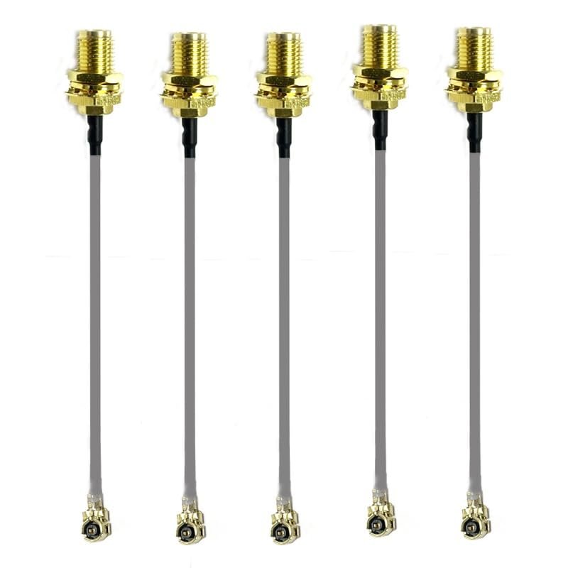 10-Pack U.FL Switch RP-SMA Female to Male pin-Tail Cable 20cm for PCI Wireless Network Card Wireless Router