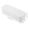 ARTIBETTER 2 Pcs White Cable Management Box Plastic Cord Organizer with Ventilated Design for Power Strip and Wire Storage Cable Winder Holder to Hide Charger Cords and Keep Desktop Neat view 2