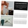 BUTIFULSIC 2 Pcs White Wire Arranging Case Cord Storage Box for Power Strips and Chargers Multifaceted Ventilated Design Cable Winder Organizer Scratch Resistant Plastic for Home Office Cord view 3