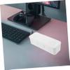 BUTIFULSIC 2 Pcs White Wire Arranging Case Cord Storage Box for Power Strips and Chargers Multifaceted Ventilated Design Cable Winder Organizer Scratch Resistant Plastic for Home Office Cord view 4