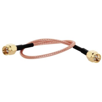 SMA Male to SMA Male Plug Jack Connector Pigtail Extension Cable (1000CM) (RG316)