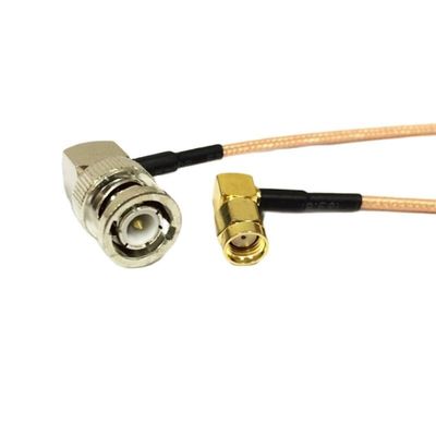 RP SMA Male Right Angle to BNC Plug RA 90 Degree coaxial Cable RG316 30CM for Two-Way Radio UV-5R