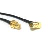 SMA Female Nut to SMB Jack Right Angle RA Jumper 50CM (RG174) view 1