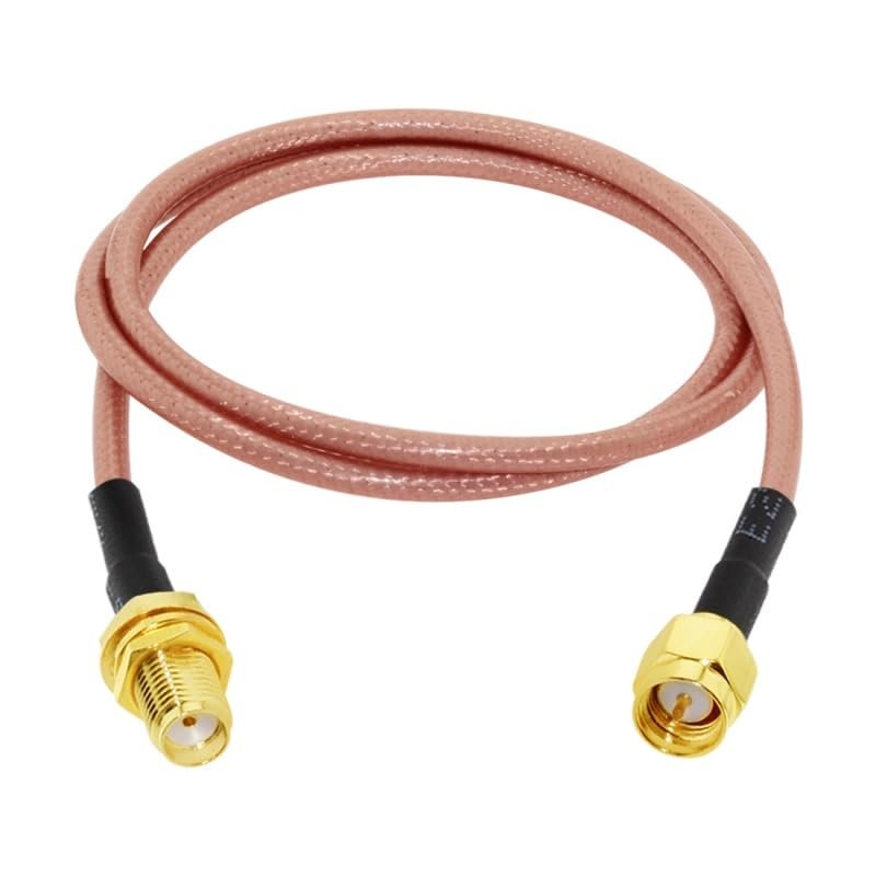 SMA Male to Female Plug Jack Connector Pigtail Extension Cable, Suitable for (100CM) (RG142)