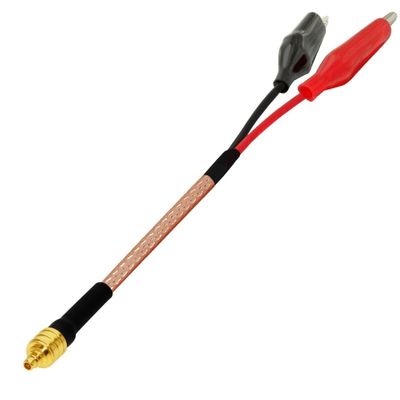 1-Pack MMCX Male to Alligator Clip Extension Cable RG316 30CM