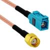 Universal to SMA Plug/Jack RG316 (15CM) Z-Type Male/Female (Water Blue) Pigtail Cable Adapter (Type 8) view 1