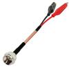 1 Piece F Male to Alligator Clip Tail Extension Test Lead RG316 30CM view 1