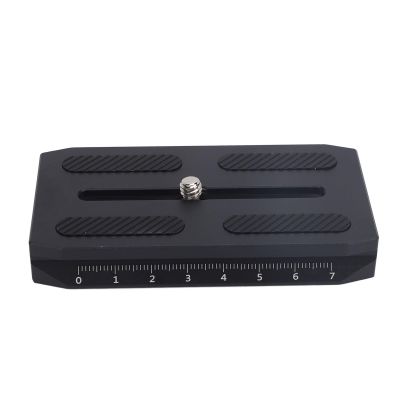 Dpofirs Tripod Head Rapid Platted, Scaled Silicone Cushion Stabilizer Storage Case Plate Anodizing Aluminum for Accessories
