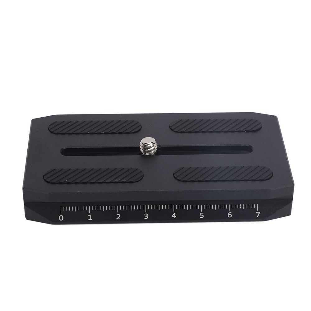 Dpofirs Tripod Head Rapid Platted, Scaled Silicone Cushion Stabilizer Storage Case Plate Anodizing Aluminum for Accessories
