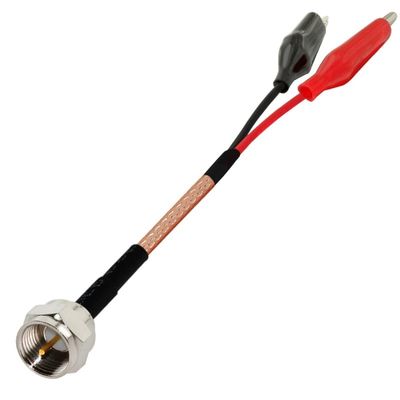 1 Piece F Male to Alligator Clip Tail Extension Test Lead RG316 100CM