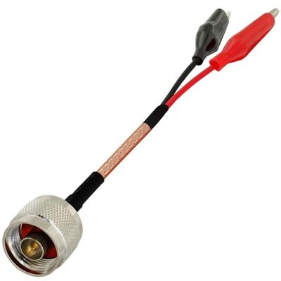 1 Piece N Male to Alligator Clip Tail line Extension Test Lead RG316 30CM