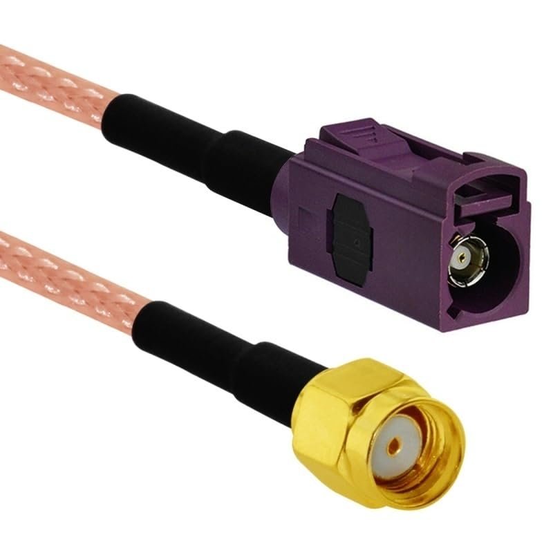 D-Type Male Female Purple to SMA Plug Jack Pigtail Cable Adapter RG316 15cm for GPS (Type 8)