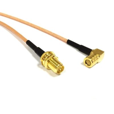 SMA Male Female to SMB Right Angle RA Patch Cable for Wi-Fi (15cm) (RP SMA Female)