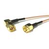 1 x SMA Male Switch to SMA Plug Right Angle Pigtail Cable for WiFi Wireless Modem (15cm) (RG178) view 1