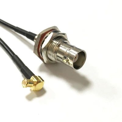Wireless Modem Cable MCX Male Right Angle Switch BNC Female Pigtail Adapter (15CM) (RG174)