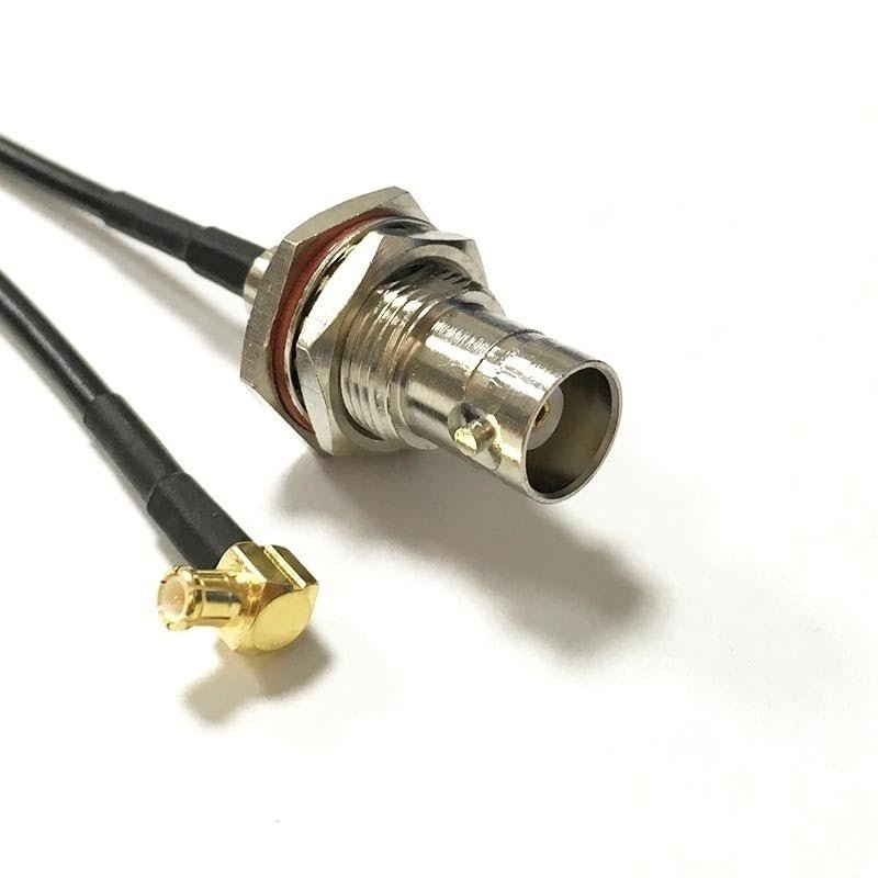 Wireless Modem Cable MCX Male Right Angle Switch BNC Female Pigtail Adapter (15CM) (RG174)