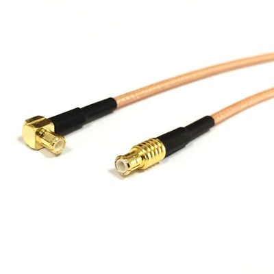 Wireless Modem Cable MCX Male Straight-Through to Right Angle Pigtail Adapter RG316 500cm