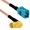Universal to SMA Plug/Jack RG316 50CM Z-Type Male/Female Pigtail Cable Adapter (Aqua Blue) view 1